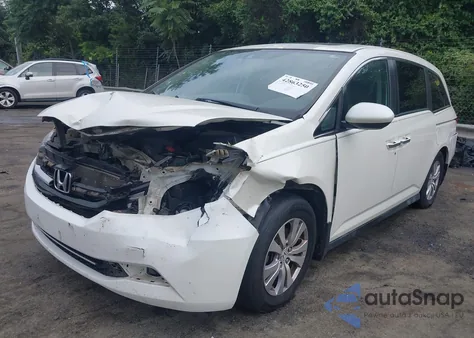 2014 Honda Odyssey Exl z USA, uszkodzony, nr VIN 5FNRL5H6XEB030376